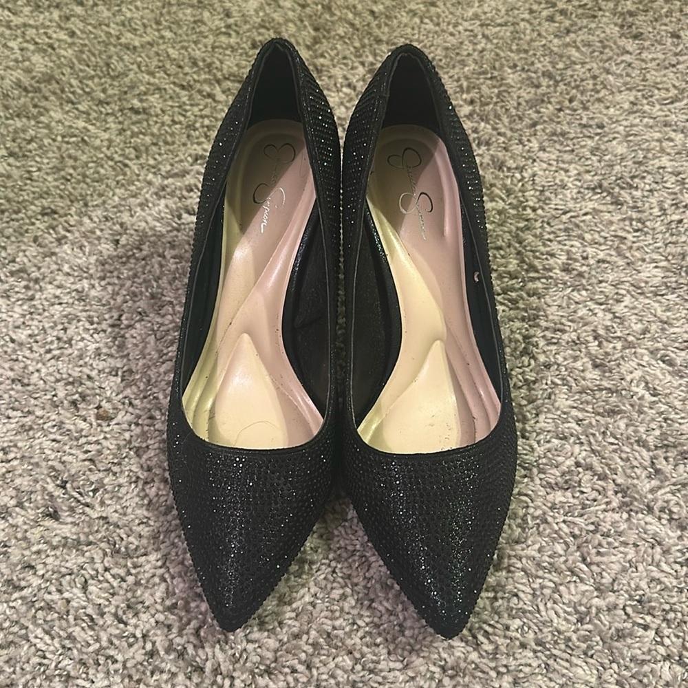 Jessica Simpson black heels